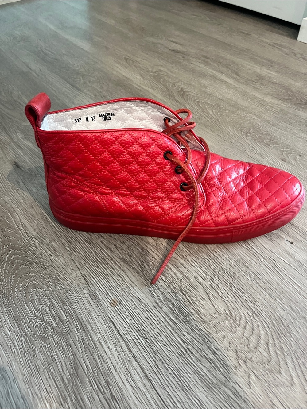 Del Toro Red High-Top Sneaker